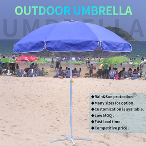 FEAMONT Hot Sale Outdoor Portable Fold Yellow Custom Design <strong>Large</strong> <strong>Parasol</strong> Patio Pool Sun <strong>Umbrella</strong> for the Beach - Product Image 2
