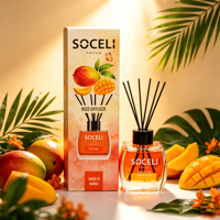 Diffuseur de parfum d'ambiance en verre 120 ml, longue durée, aromathérapie, OEM, marque privée, vente en gros, sans alcool, naturel, non toxique