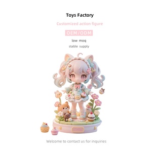 Colgante de muñeca de resina de PVC hecho a mano, figura de acción de dibujos animados para niño de oficina personalizada, modelo de juguete, nueva condición con caja de regalo incluida - Product Image 1
