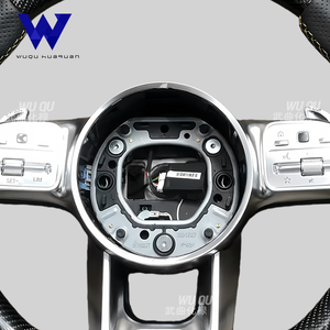 เหมาะสำหรับ W166 <span class=keywords><strong>Mercedes</strong></span>-Benz <span class=keywords><strong>AMG</strong></span> A B C E-Class W177 W205 W213 W212 W218 W222 C63 E63 G63พวงมาลัยคาร์บอนไฟเบอร์ - Product Image 3