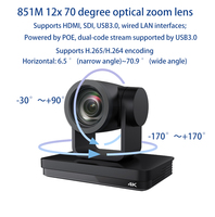 Système de Conférence Audio Professionnel 4K avec Interface Personnalisable, Caméra PTZ, Fonction de Vote, Zoom Optique 12x, Aluminium, Auto