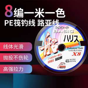 Ligne de pêche tressée Yuyue 8 brins PE 100M multicolore haute résistance pour leurres - Product Image 5