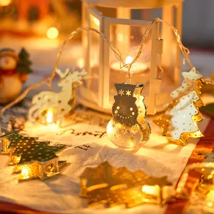 Luci di decorazione natalizia per interni e esterni con telecomando e Timer 10FT 20 luci di filo bianco caldo