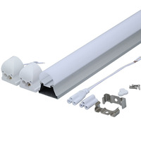 Penerangan Ultra Terang 120lm/W 5W 9W 14W 18W 24W 36W CE ROHS FCC Hemat Energi 4ft Tahan Air Dapat Diredupkan Lampu Tabung T8 Kantor 5 Tahun Garansi