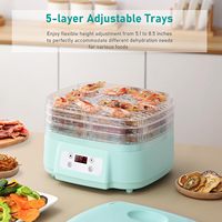 Wallepac 200W Power Commerciële Elektrische Voedsel Dehydrator 200W Power Kleine Mini Fruit En Groente Droger Voor Vis Aardappel