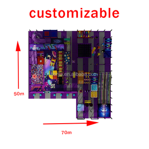 Sân chơi mê cung lớn trung tâm vui chơi trẻ em phiêu lưu mềm, sân chơi trong nhà, xe lửa, khối xây dựng, thiết bị chơi mềm - Product Image 4