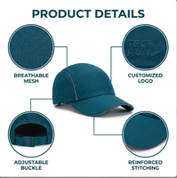 Gorra Deportiva Profesional de Seguridad Naranja, 6 Paneles, Corte Láser, Transpirable, con Rayas, de Lujo, para Maratón