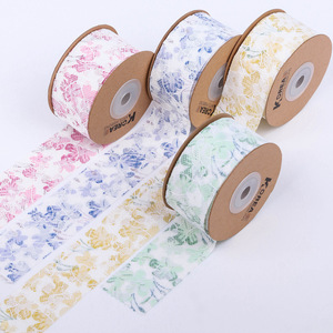 Ruban de dentelle florale 10yards/pièces, accessoires de cheveux, nœud pour chaussures, chapeau de paille de fleur, gâteau pâtisserie, boîte-cadeau, ruban de <span class=keywords><strong>fleuriste</strong></span> - Product Image 6