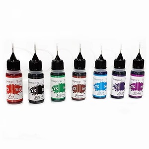 Encre de tatouage professionnelle JW 7 couleurs 15ml 0.5oz Pigment avec logo personnalisé pour tatouage 3D et art corporel - Product Image 1