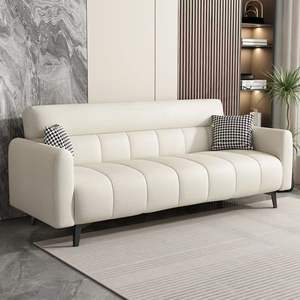 Sofá Cama Seccional Moderno de 3 Plazas, Tapicería de Cuero PU, Ecológico y Duradero para Comedor, Hotel, Apartamento, Uso <span class=keywords><strong>Exterior</strong></span> - Product Image 3