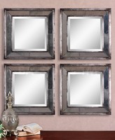 Tuiles de verre miroir transparentes auto-coupantes 12x12 pour murs, tuiles de verre
