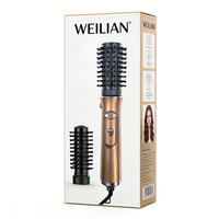 Brosse coiffante rotative automatique à air chaud avec peigne chauffant, sèche-cheveux rotatif tout-en-un, outil de coiffage facile à utiliser