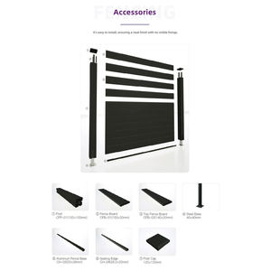 Recinzione da Giardino <span class=keywords><strong>in</strong></span> <span class=keywords><strong>Legno</strong></span> Composito WPC con Telaio <span class=keywords><strong>in</strong></span> Acciaio <span class=keywords><strong>e</strong></span> HDPE, Migliore del Vinile PVC per Cancelli di Sicurezza - Product Image 5