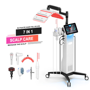 Appareil multifonctionnel 7 en 1 pour le traitement du cuir chevelu, massage du cuir chevelu, analyseur du cuir chevelu, machine de repousse des cheveux - Product Image 4