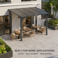 Pergola bioclimatique solaire photovoltaïque avec toit à lames orientables et options personnalisées pour les acheteurs de projets hôteliers et de aménagement paysager