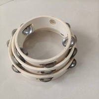 Ensemble personnalisé de tambourins miniatures de 6 pouces et 4 pouces, instruments de musique éducatifs, pour église, fête, souvenir de mariage, pour enfants