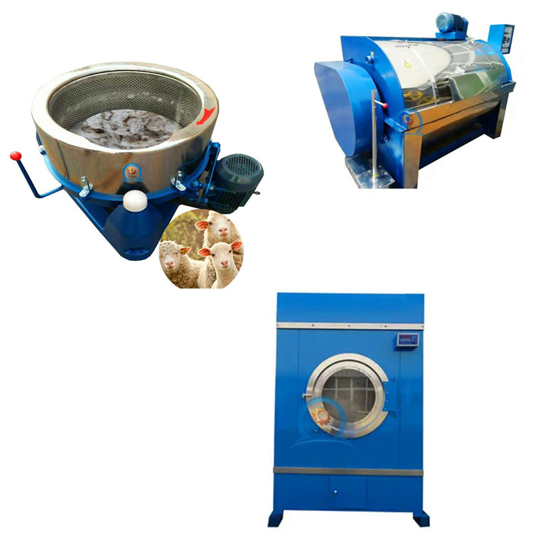 high quality sheep wool washing alpaca raw wool fiber remove water cleaning drying production line machines