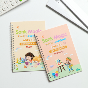 Fundas personalizadas <span class=keywords><strong>4</strong></span> libros + 5 recargas Groove para niños, juguetes de aprendizaje, regalo, cuaderno de práctica mágica hundido - Product Image 4