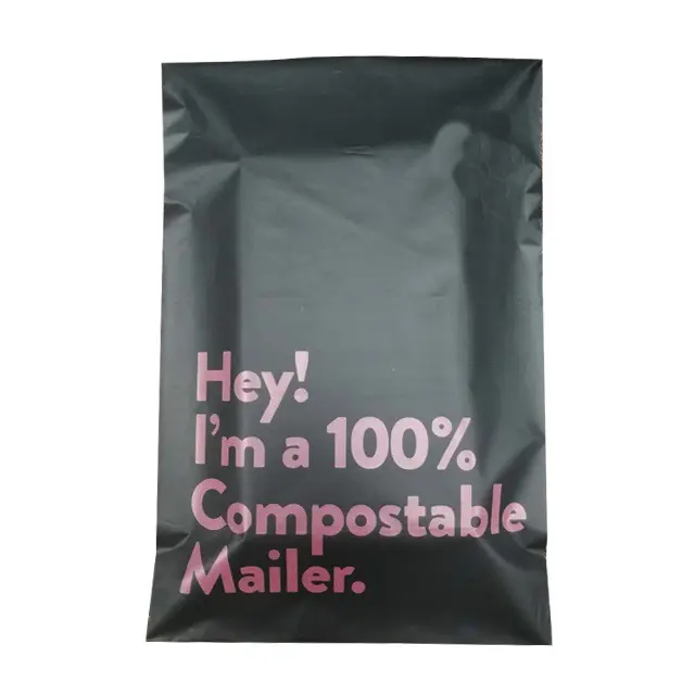 Hot black large thick waterproof express bag 38*52 packing logistics bag plastic clothing packaging bag