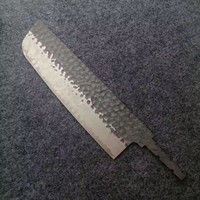 DB06 couteau de cuisine de Style japonais, en acier damas professionnel lames partielle Tang marteau Texture couteau Nakiri Yanagiba