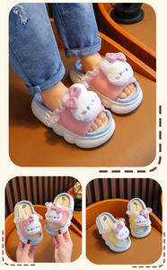 Sandales Antidérapantes pour Filles, Chaussons de Maison Confortables à Semelle Épaisse pour Enfants, Mignons pour Garçons et Filles, Printemps - Product Image 4