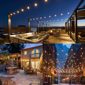 <span class=keywords><strong>Luces</strong></span> De Navidad impermeable <span class=keywords><strong>LED</strong></span> Festoon String Light 10m 15M E27 S14 exterior <span class=keywords><strong>Patio</strong></span> jardín bombilla de plástico <span class=keywords><strong>luces</strong></span> De Navidad - Product Image 5