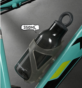 Botella de Agua de Plástico de Lujo 2026, Estética, Transparente, con Asa de Anillo, Escala de Volumen, 500 ml, Venta al Por Mayor, Logotipo Personalizado - Product Image 3
