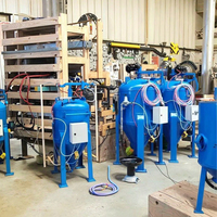 Machine de sablage automatique portable économique pour l'élimination de la rouille humide/sèche
