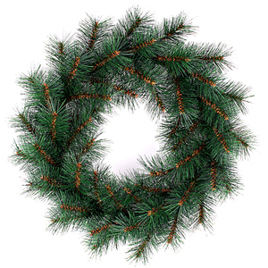 Ghirlanda Natalizia Artigianale da 18 Pollici, Ecologica e Ignifuga, con Aghi di Pino, Bacche Rosse e Pigne per le Festività - Product Image 6