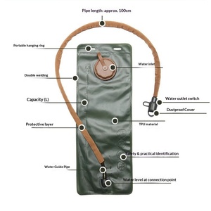 Sacca d'Acqua Portatile da 3L per Uso Alimentare, Grande Capacità per Corsa, Alpinismo, Escursionismo e Cross Country - Product Image 3