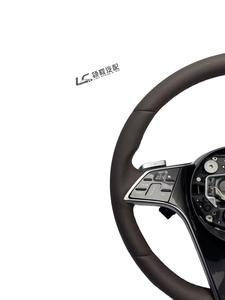 Volant en cuir pour Mercedes Benz Classe C pour W211 W212 C117 C118 W251 W204 W205 <span class=keywords><strong>C63s</strong></span> Comfort Sport Butterfly Maybach - Product Image 4