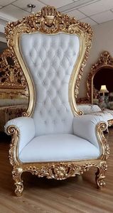 Sillón Individual de Inspiración Real para Sala de Estar con Estructura de Madera Sólida Resistente y Diseño de Cojín Acolchado - Product Image 2