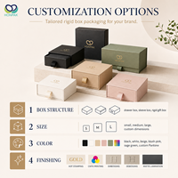 Boîte cadeau coulissante personnalisée HONPAK, boîte rigide en papier pour bijoux, cosmétiques et emballages de produits de boutique