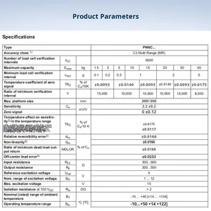 Sensor de Pesaje HBM PW6CC3, Celda de Carga con Precisión del 0.5%, Salida Analógica, Montaje con Tornillos, -20~+70 - Product Image 4