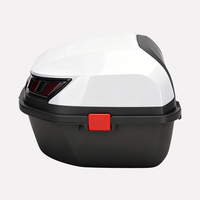 Boîte arrière de moto en aluminium personnalisée, légère, grande capacité 35L, universelle, pour vélo électrique et vélo classique