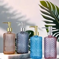 Flacon de lotion en verre à épaule dénudée vide de 500 ml, flacon de désinfectant pour les mains personnalisé, flacon de lotion pour le corps épaissi