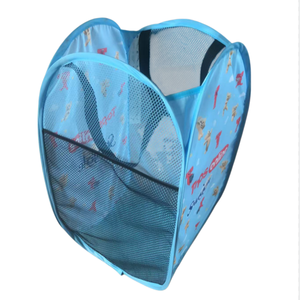 Cartoon Design Large <strong>Mesh</strong> Pop up <strong>Hamper</strong> Tall Nursery Collapsible Laundry Basket Net Sorter Bin for Dirty Clothes Toys Bathroom - Product Image 2