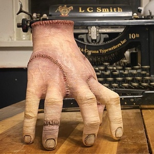 Déguisement de fête d'halloween, accessoire de film, de jeudi, Cosplay, d'horreur, en Latex, de jeudi, <span class=keywords><strong>Addams</strong></span>, 2023 - Product Image 4