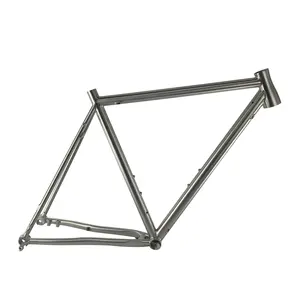 Touring & Gravel Bike Tùy Chỉnh Titanium Road Bike Khung 700 * 47c Lốp Phù Hợp Với Kích Thước 56Cm