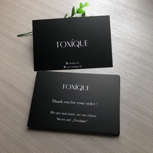 <span class=keywords><strong>Carte</strong></span> de visite personnalisée imprimée CMJN 10*15cm noir mat film de stratification 300gsm papier couché en carton <span class=keywords><strong>carte</strong></span> de remerciement pour votre - Product Image 6