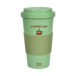 Gobelet à café en fibre de bambou 20 oz, grand volume, à emporter, recyclable, anti-fuite - Product Image 1