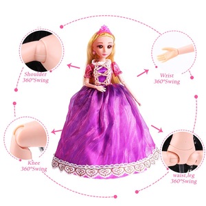 NUEVO Traje de <span class=keywords><strong>Muñeca</strong></span> de 30 cm, Vestido de <span class=keywords><strong>Rapunzel</strong></span>, Juguete de Boda para Niña, Regalo de Cumpleaños, <span class=keywords><strong>Muñeca</strong></span> Princesa Creativa, Adornos de Escena - Product Image 1