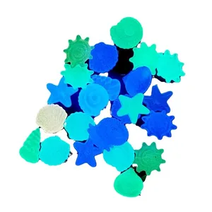 Cangkang Bercahaya Buatan Kecil 1cm, Batu Fluoresen Warna-warni untuk Lanskap Akuarium & Dekorasi Taman - Product Image 6