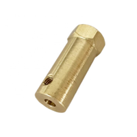 Manchon de raccord hexagonal en laiton usiné CNC sur mesure OEM de précision