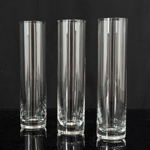 Vases cylindriques en verre pour bougies, décoration de table, vases transparents pour bougies flottantes de mariage MH-TZ0911 - Product Image 6