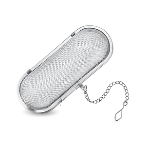 Infuseur à thé en acier inoxydable Westmark, maille ovale avec chaîne pour infuser le thé en feuilles - Product Image 2