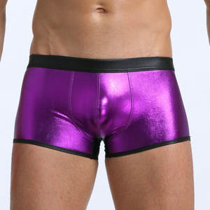 กางเกงบ็อกเซอร์หนังเทียมสำหรับผู้ชาย,กางเกงในสวมใส่สบายระบายอากาศได้ดีมีช่องระบายอากาศใส่เล่นกีฬาสำหรับฤดูร้อน - Product Image 5