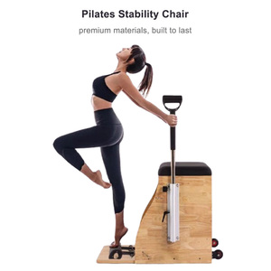 NQ SPORTS Équipement de fitness pour studio Pilates, Chaise Reformer en bois de chêne et d'érable durable – Chaise Wunda réglable pour la gym et le <span class=keywords><strong>yoga</strong></span> - Product Image 2