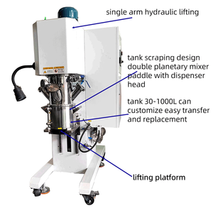 Mixer cat industri planet, laboratorium pencampur pasta pencampur daya planet ganda deaerator - Product Image 1