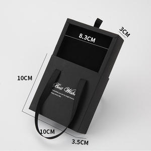 Caja de cartón deslizante al por mayor con logotipo personalizado para pendientes y joyas, caja de regalo con cinta - Product Image 2